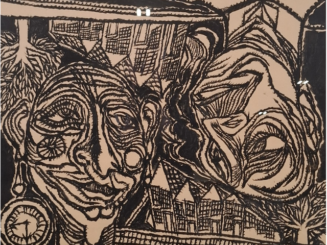 Afbeelding in lijst w.h. claassen, twee werelden, 1969 - afbeelding 1 van  9