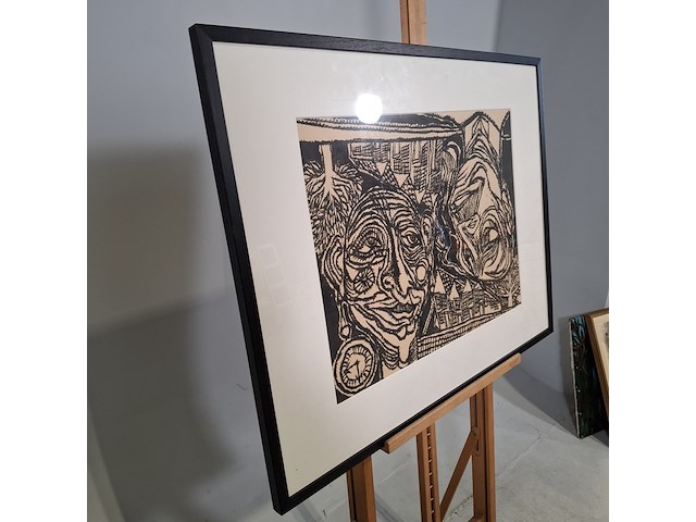 Afbeelding in lijst w.h. claassen, twee werelden, 1969 - afbeelding 3 van  9