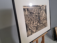 Afbeelding in lijst w.h. claassen, twee werelden, 1969 - afbeelding 3 van  9