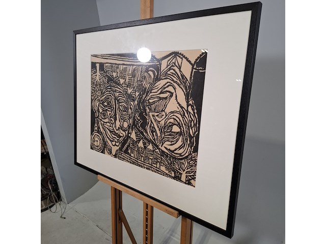 Afbeelding in lijst w.h. claassen, twee werelden, 1969 - afbeelding 4 van  9