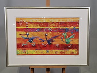 Afbeelding in lijst, willemien brand, gekakel 14/15, 2007