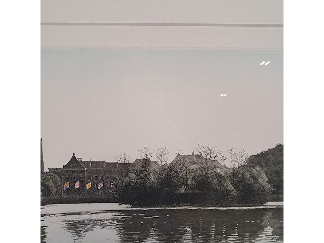 Afbeelding in lijst, wim bettenhausen, hofvijver in tegenlicht 26/42, 1995 - afbeelding 5 van  8