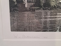 Afbeelding in lijst, wim bettenhausen, hofvijver in tegenlicht 26/42, 1995 - afbeelding 6 van  8