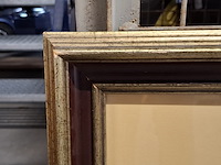 Afbeelding michelangelo "creation of adam" in grote lijst - afbeelding 4 van  6