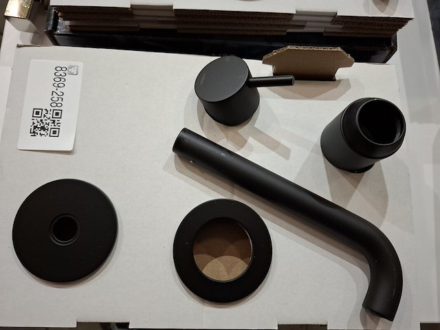 Afbouwdeel inbouwkraan hotbath, cobber, mat zwart - afbeelding 1 van  4