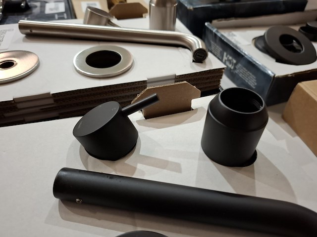 Afbouwdeel inbouwkraan hotbath, cobber, mat zwart - afbeelding 3 van  4