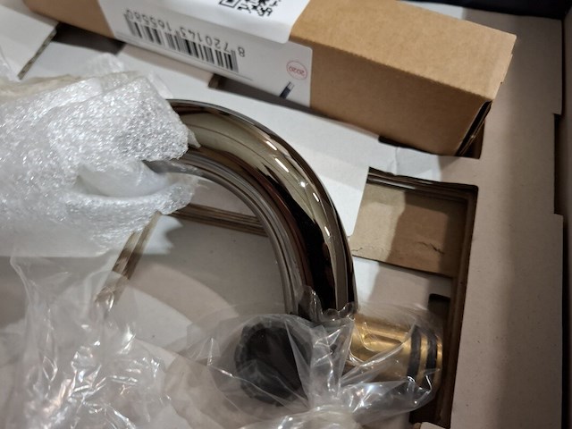 Afbouwdeel v. douche/bad mengkraan hotbath, cobber, zwart chroom - afbeelding 3 van  3