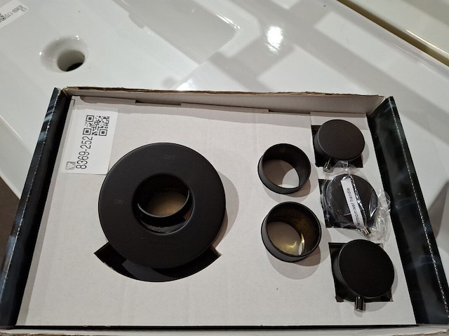 Afbouwdelen thermostaat hotbath, cobber, mat zwart - afbeelding 1 van  4