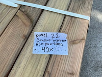 Afdeklat douglas 85x30x1800 mm (49x) - afbeelding 4 van  4