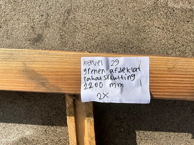 Afdeklat grenen (2x) - afbeelding 2 van  3