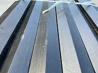 Afdeklat piramide zwart gespoten sponning 62x1800 mm (8x) - afbeelding 3 van  3