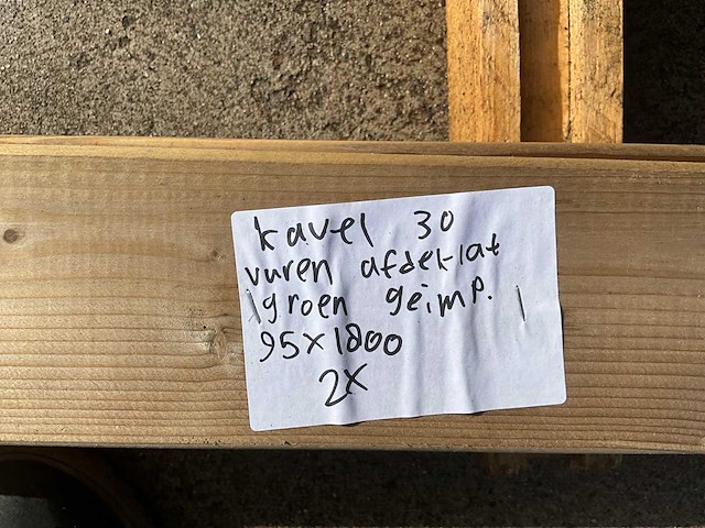 Afdeklat vuren (2x) - afbeelding 1 van  1