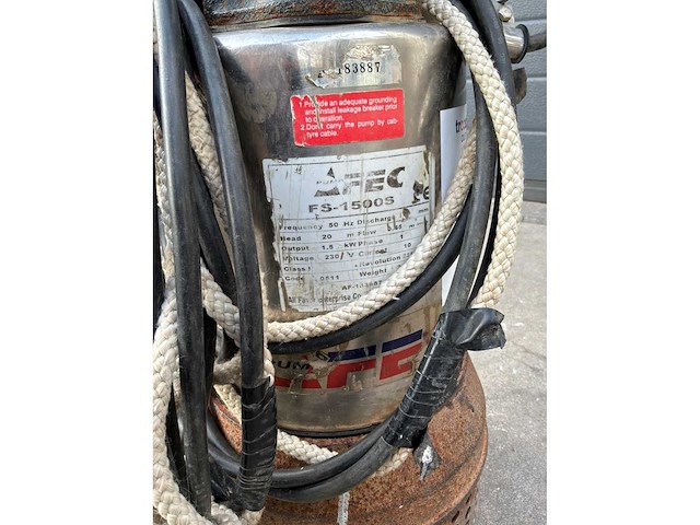 Afec fs-1500s vuilwaterpomp 230v - afbeelding 4 van  4