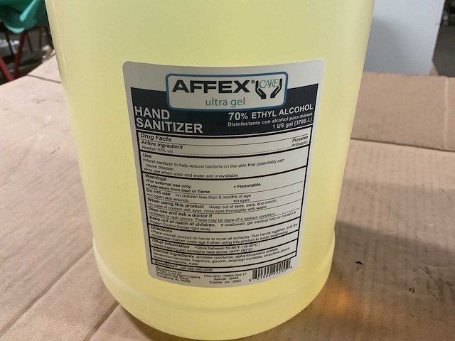 Affex hand sanitizer (12x) - afbeelding 3 van  3