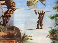 Affiche dienen bij het regiment para-commando - afbeelding 2 van  2