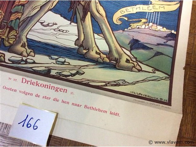Affiche driekoningen chromolito - afbeelding 2 van  2