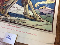 Affiche driekoningen chromolito - afbeelding 2 van  2