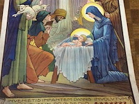 Affiche kerstmis chromolito - afbeelding 1 van  2