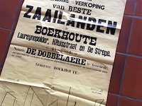 Affiche openbare verkoop 1953. - afbeelding 2 van  3