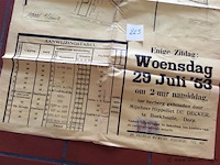 Affiche openbare verkoop 1953. - afbeelding 3 van  3