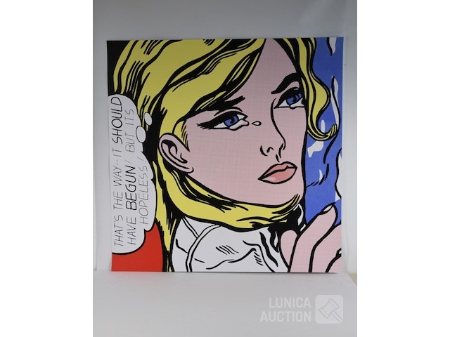 Affiche "roy lichtenstein" - afbeelding 1 van  2
