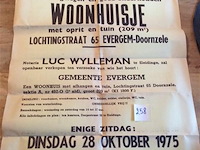 Affiche verkoop woonhuis - afbeelding 1 van  3