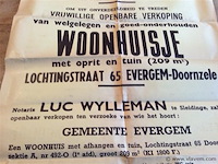 Affiche verkoop woonhuis - afbeelding 3 van  3