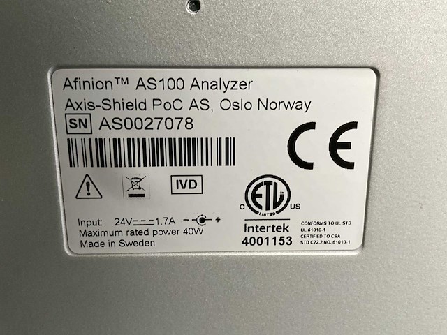 Afinion as 100 analyzer (5x) - afbeelding 5 van  5