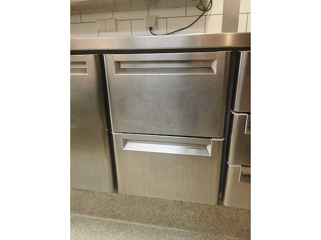 Afinox - rvs horeca koelwerkbank met 1 deur en 5 lades - afbeelding 5 van  6