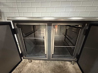 Afinox -rvs koelwerkbank met ingebouwde saladiere - afbeelding 6 van  7