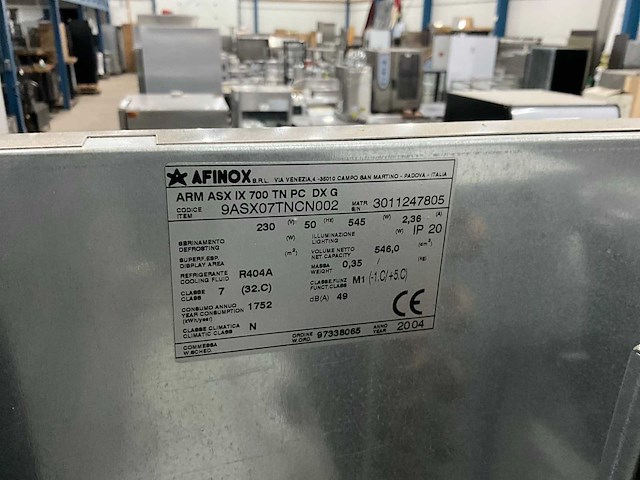 Afinox arm asx ix 700tn rvs koelkast - afbeelding 2 van  2