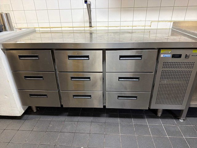 Afinox koelwerkbank met gekoelde lades - afbeelding 1 van  4