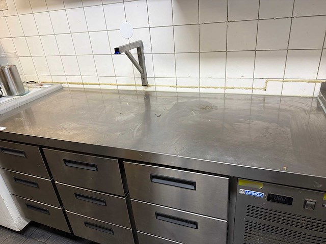 Afinox koelwerkbank met gekoelde lades - afbeelding 2 van  4