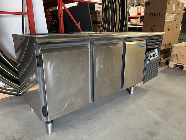 Afinox rvs koelwerkbank 194x70x90 cm<br /> - afbeelding 1 van  8