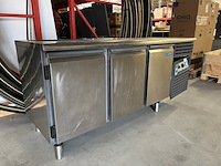 Afinox rvs koelwerkbank 194x70x90 cm<br />
