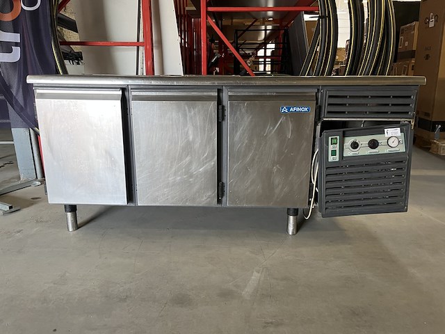 Afinox rvs koelwerkbank 194x70x90 cm<br /> - afbeelding 2 van  8