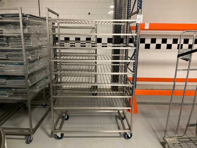 Afkoel etagewagen, rvs (6x) - afbeelding 2 van  3
