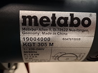 Afkort / tafelcirkelzaag metabo, kgt 305 m, bouwjaar 2016 - afbeelding 6 van  9