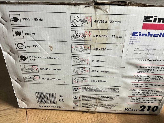 Afkortcirkelzaagmachine - afbeelding 4 van  4