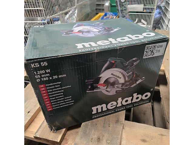 Afkortzaag - handcirkelzaag, metabo, ks 55 - afbeelding 1 van  6