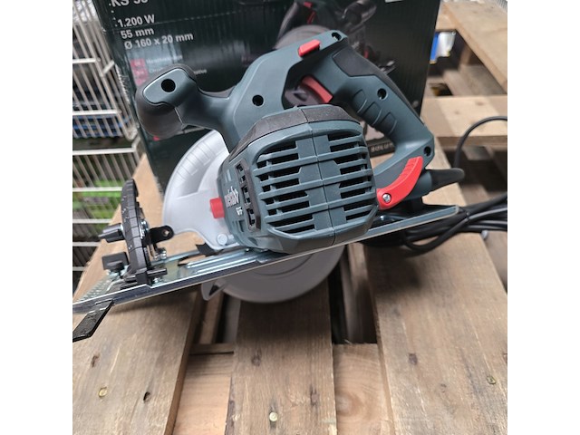 Afkortzaag - handcirkelzaag, metabo, ks 55 - afbeelding 5 van  6