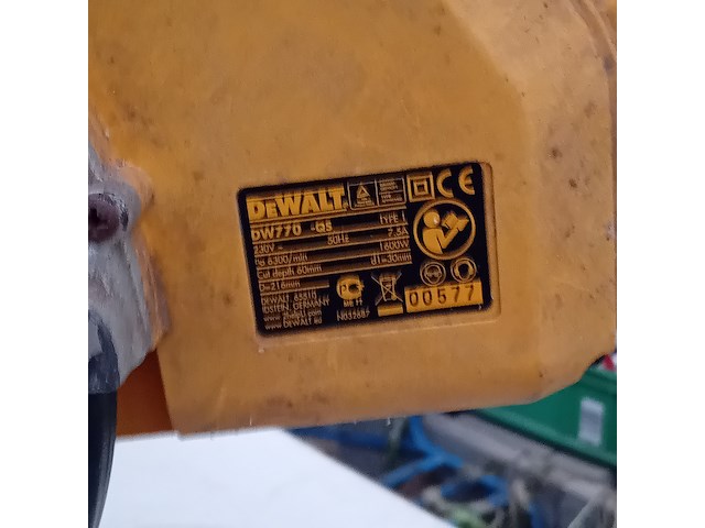 Afkortzaag, dewalt, dw770 - afbeelding 6 van  6