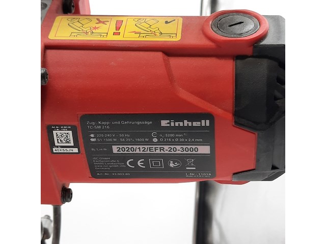 Afkortzaag, einhell, efr-20-3000, 2020 - afbeelding 11 van  13