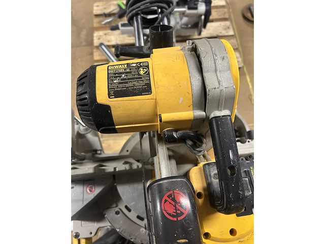 Afkortzaag met onderstel dewalt, dw717xps-qs - afbeelding 3 van  12