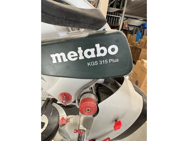 Afkortzaag, metabo, kgs 315 plus, op demontabel onderstel - afbeelding 2 van  9