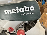 Afkortzaag, metabo, kgs 315 plus, op demontabel onderstel - afbeelding 2 van  9