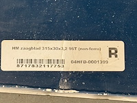 Afkortzaag, metabo, kgs 315 plus, op demontabel onderstel - afbeelding 7 van  9