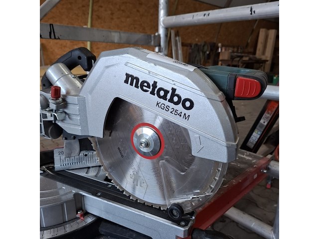 Afkortzaag metabo, kgs254m - afbeelding 3 van  8