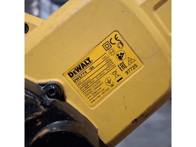 Afkortzaag op onderstel , dewalt, dws774 en de7033 - afbeelding 10 van  12