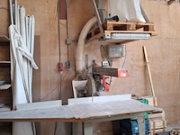 Afkortzaag, verboom, omga radial arm saw, met stofafzuiging